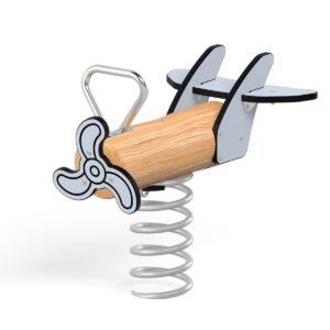 Plane rocker Robinio / concrete base