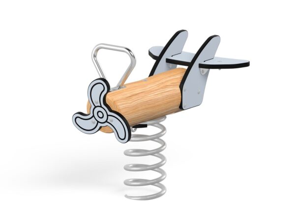Plane rocker Robinio / concrete base